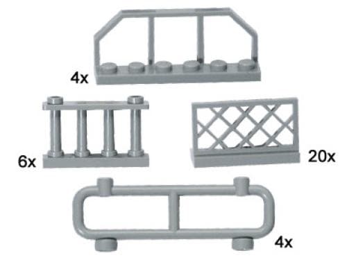 LEGO 10050 Grey Fences