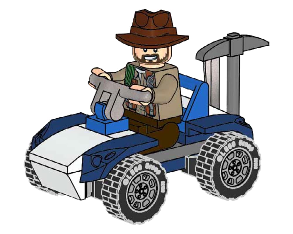 LEGO 122116 Sinjin Prescott and buggy