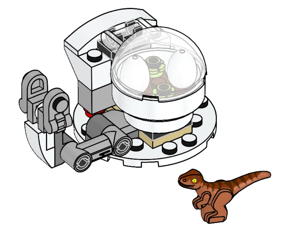 LEGO 122219 Raptor with Hatchery