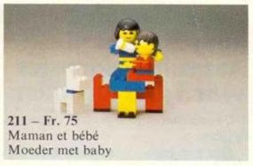 LEGO 211 Mother and baby with dog