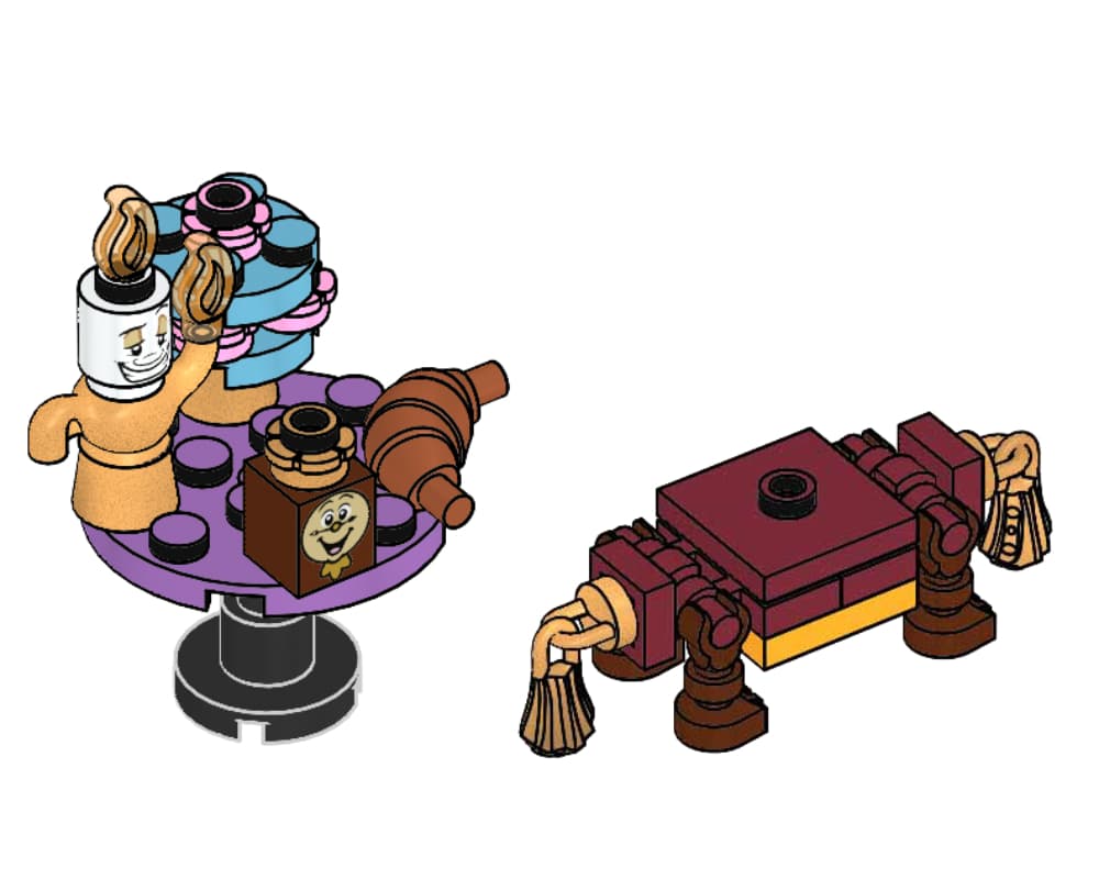 LEGO 302105 Lumiere, Cogsworth and Sultan