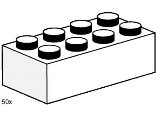 LEGO 3460 2x4 White Bricks