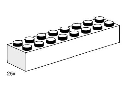 LEGO 3465 2x8 White Bricks
