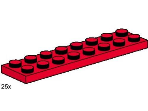 LEGO 3491 2x8 Red Plates