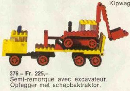 LEGO 376 Low loader with Excavator