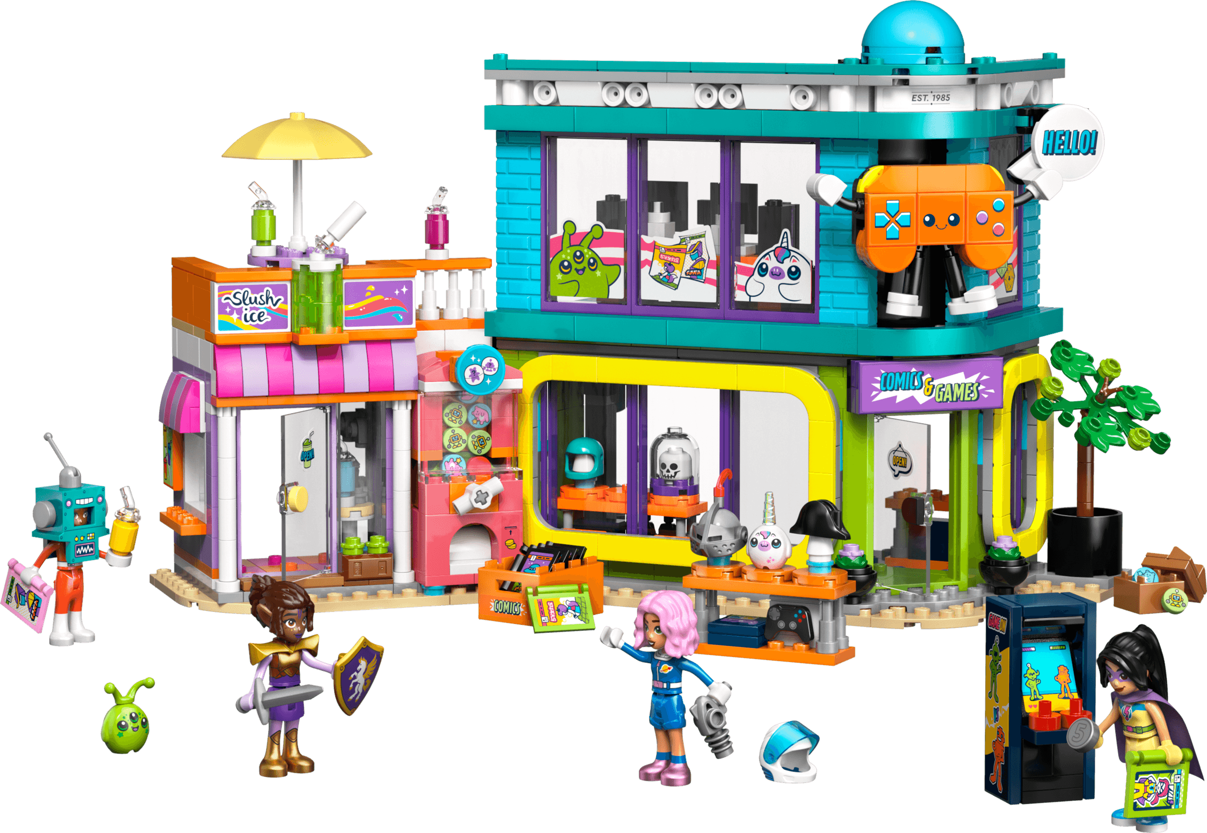 LEGO 42674 Comic Book and Game Store