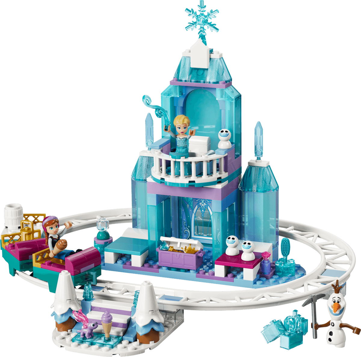 LEGO 43281 Elsa's Ice Castle & Snow Ride Adventure
