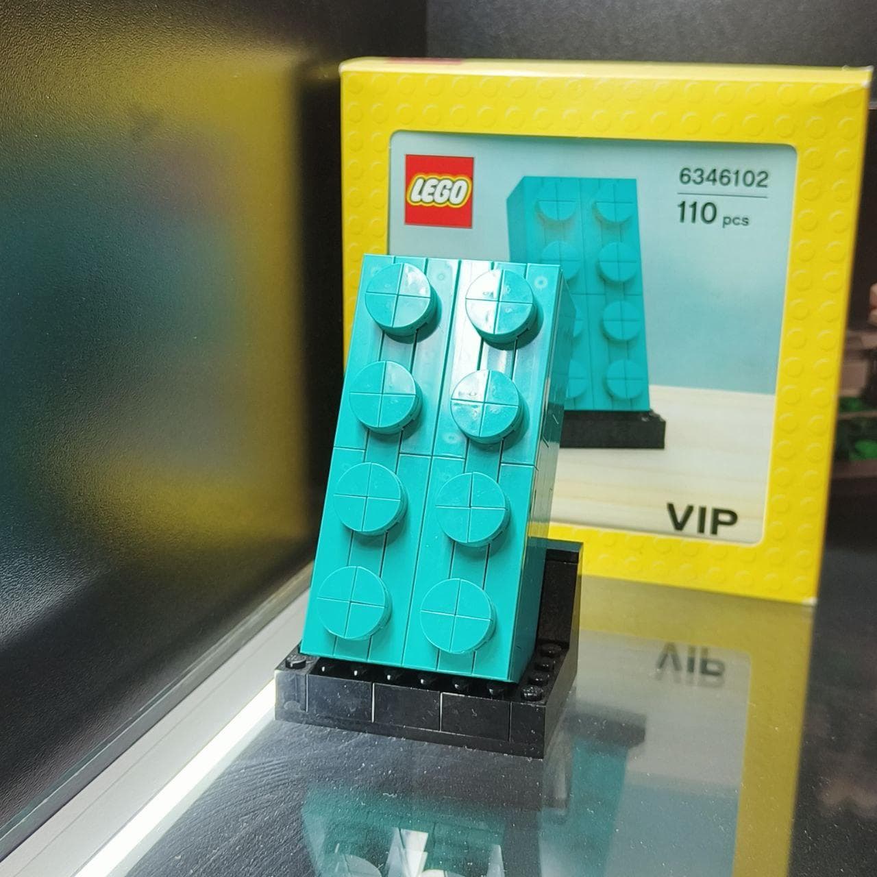 LEGO 6346102 Buildable 2x4 Teal Brick