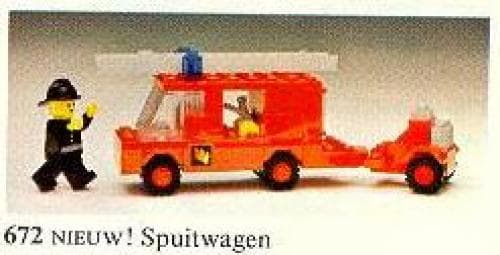 LEGO 672 Fire Engine and Trailer