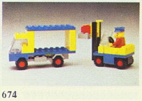 LEGO 674 Forklift and Truck