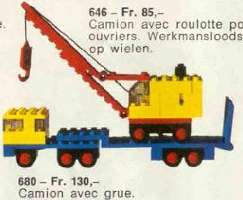 LEGO 680 Low-Loader with Crane