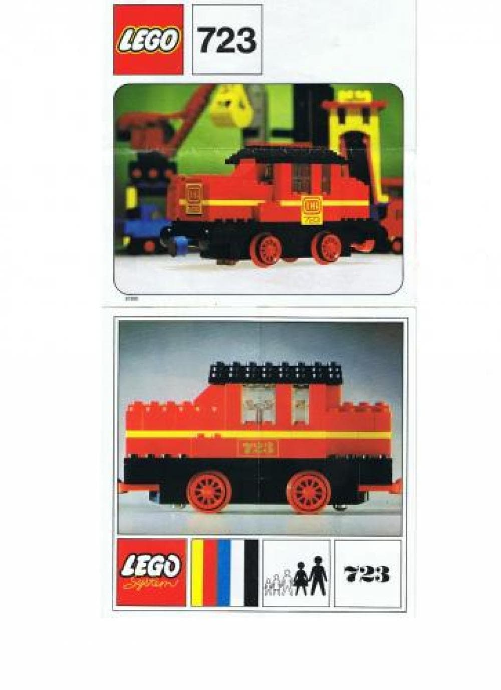 LEGO 723-2 Diesel Locomotive with DB sticker