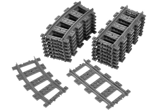 LEGO 7896 Straight & Curved Rails