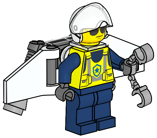LEGO 952507 Police Officer with Jet Pack
