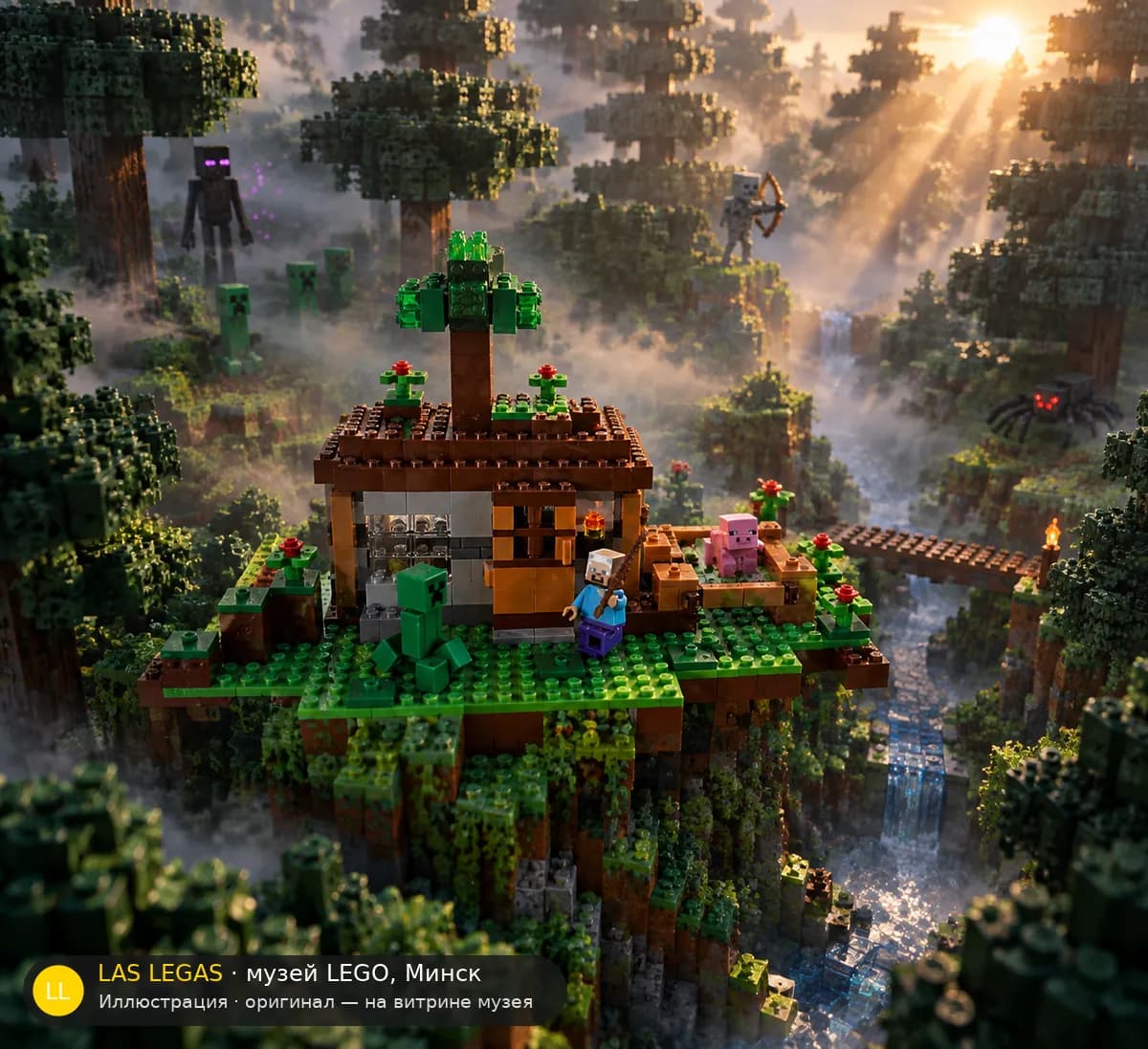 Иллюстрация: LEGO 21115 Первая ночь в диораме своего сюжета