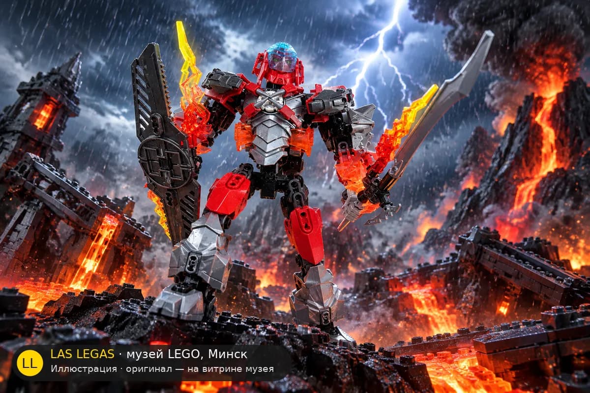Иллюстрация: LEGO 44000 ФУРНО XL в диораме своего сюжета