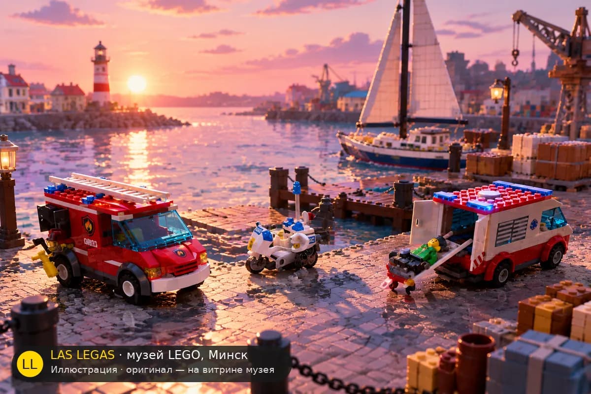 Иллюстрация: LEGO 60023 LEGO City Стартовый набор в диораме своего сюжета