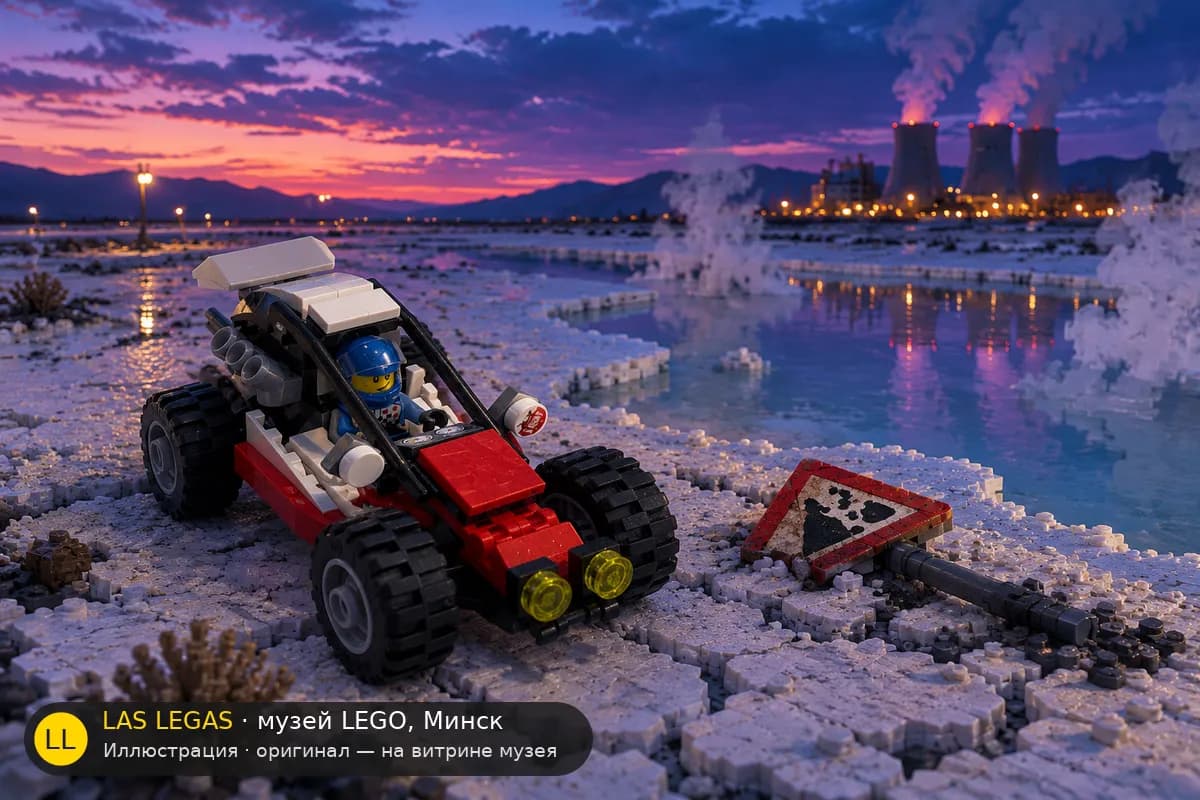Иллюстрация: LEGO 60145 Багги в диораме своего сюжета