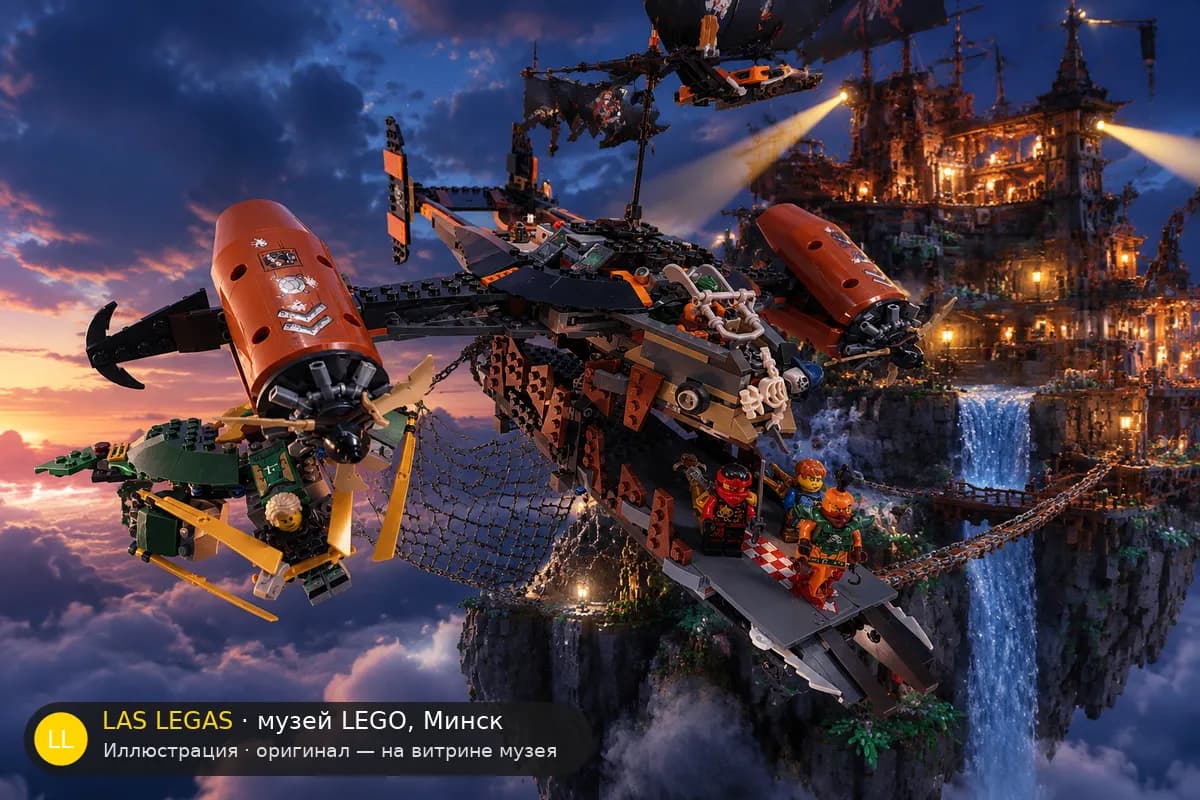 Иллюстрация: LEGO 70605 Цитадель Несчастий в диораме своего сюжета