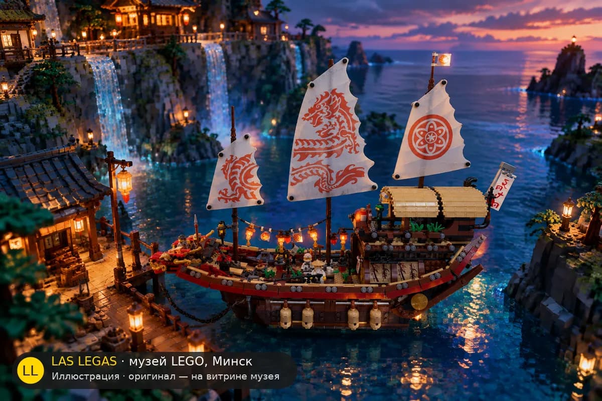 Иллюстрация: LEGO 70618 Судьба в диораме своего сюжета