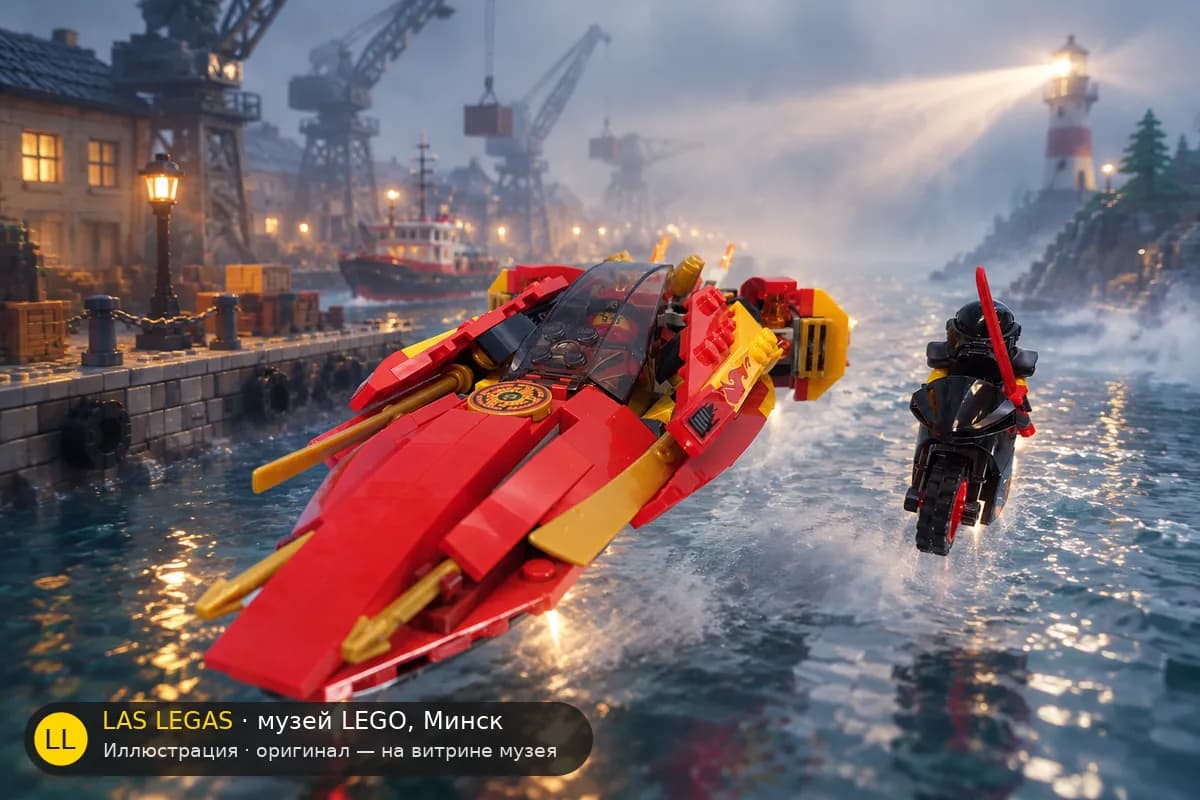 Иллюстрация: LEGO 70638 Катана V11 в диораме своего сюжета