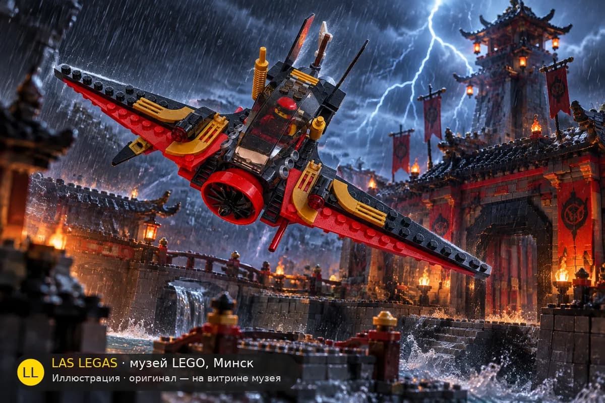 Иллюстрация: LEGO 70650 Крыло Судьбы в диораме своего сюжета