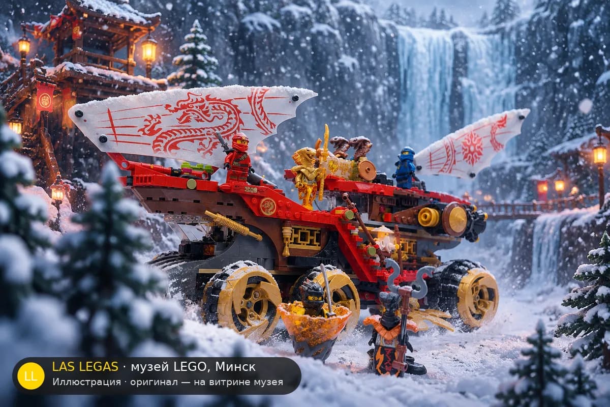 Иллюстрация: LEGO 70677 Земельный Баунти в диораме своего сюжета