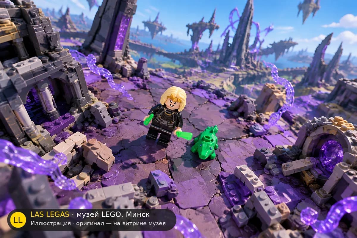 Иллюстрация: LEGO 71031 Сильвия в диораме своего сюжета