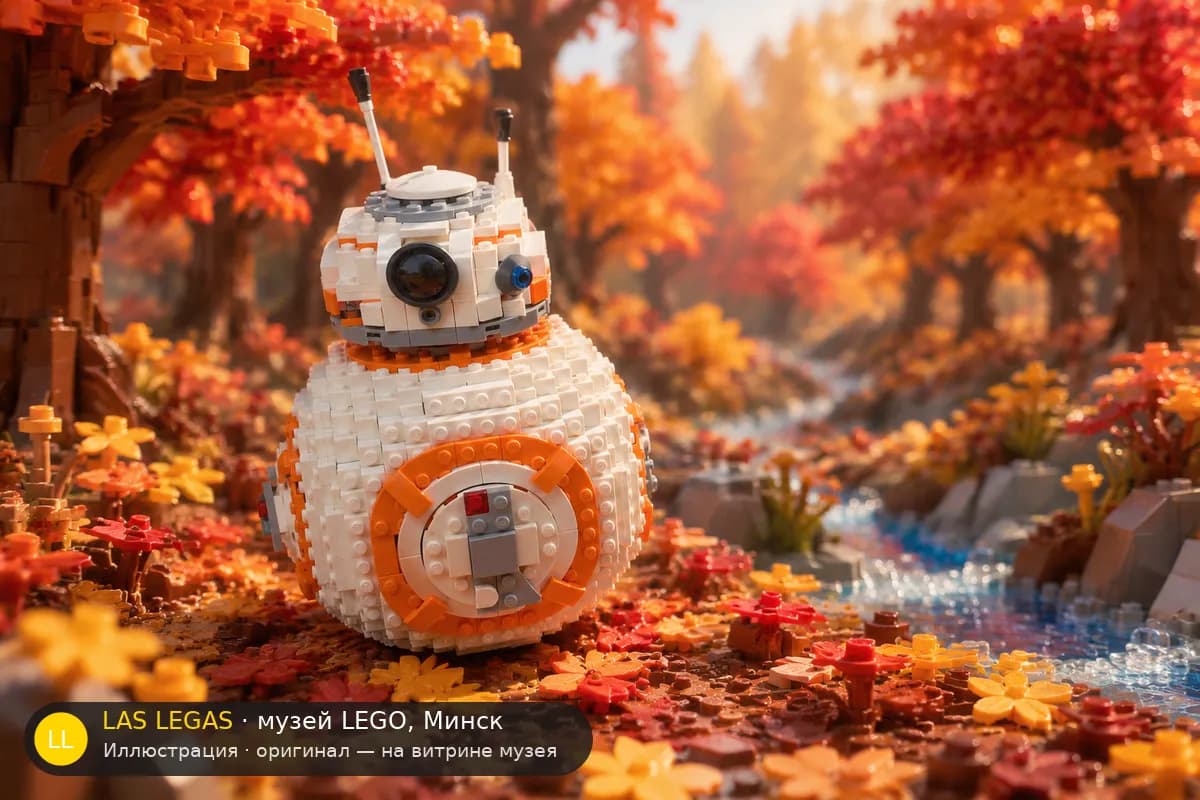 Иллюстрация: LEGO 75187 BB-8 в диораме своего сюжета