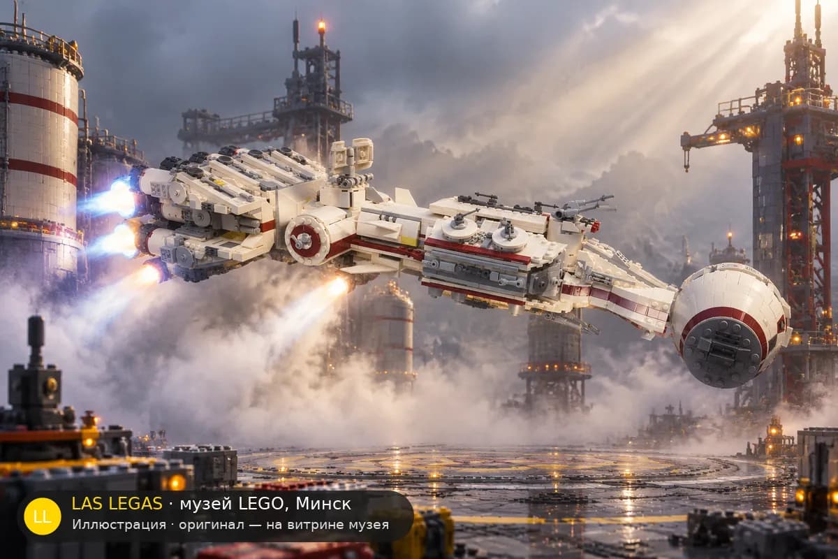 Иллюстрация: LEGO 75244 Тантиве IV в диораме своего сюжета