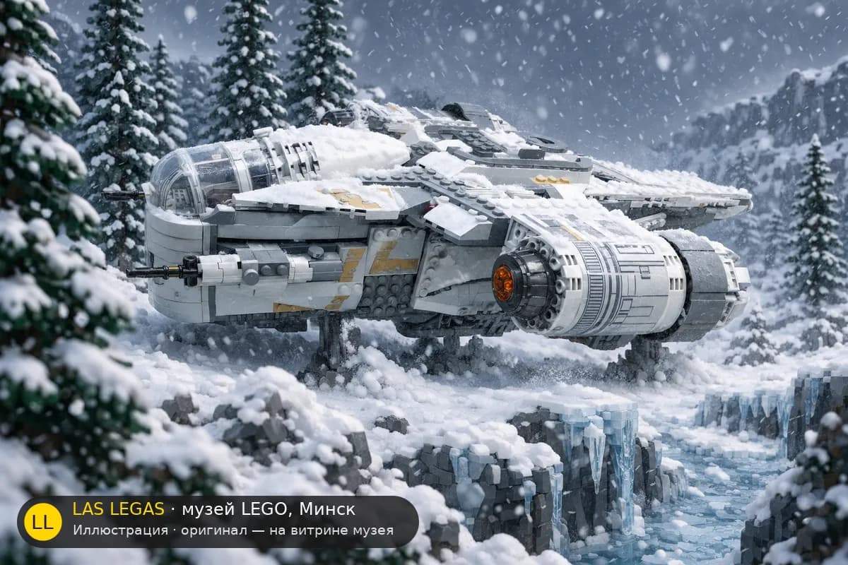 Иллюстрация: LEGO 75292 Лезвие бритвы в диораме своего сюжета
