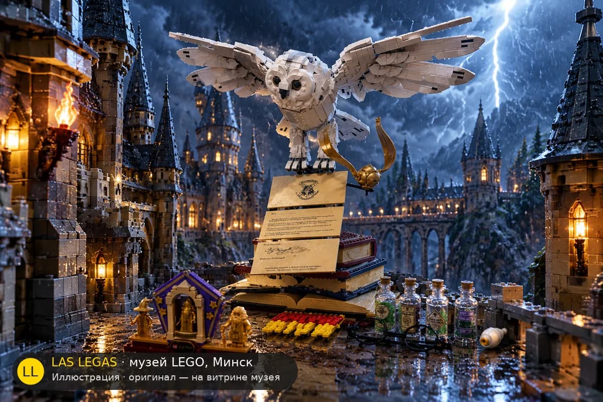 Иллюстрация: LEGO 76391 Хогвартс: Иконы — Коллекционное издание в диораме своего сюжета
