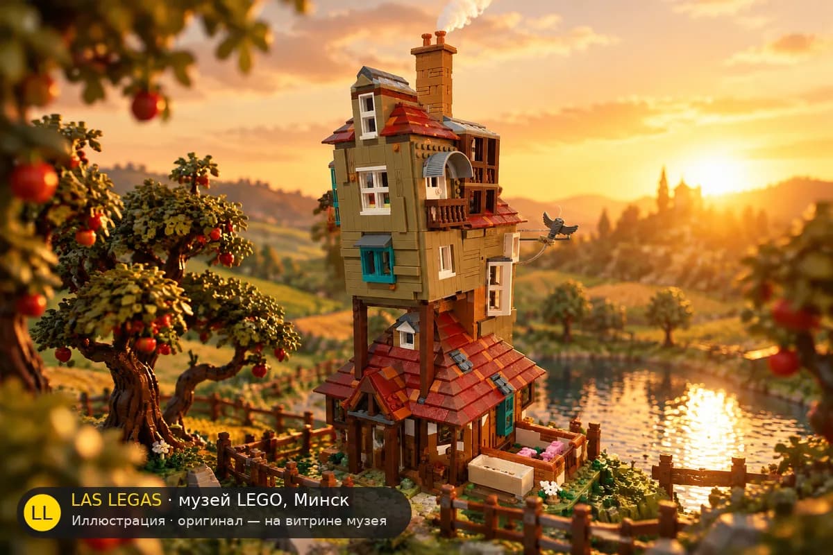 Иллюстрация: LEGO 76437 Нора в диораме своего сюжета