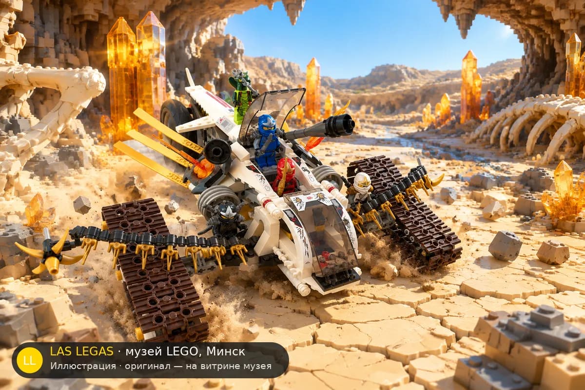 Иллюстрация: LEGO 9449 Ультрасоник Рейдер в диораме своего сюжета
