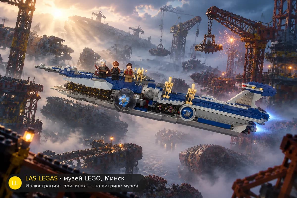 Иллюстрация: LEGO 9515 Зловещий в диораме своего сюжета