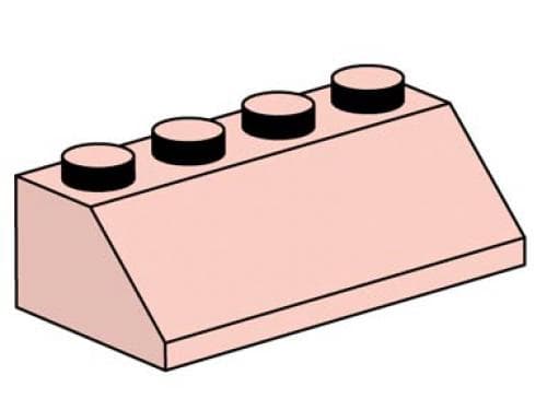 LEGO 10008 2x4 Sand Red Roof Bricks