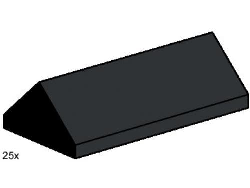 LEGO 3444 2x4 Ridge Roof Tiles Steep Sloped Black