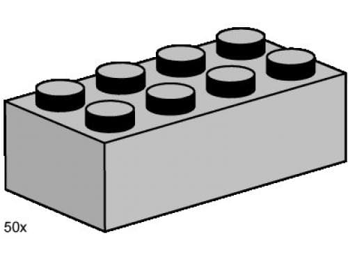 LEGO 3459 2x4 Light Grey Bricks