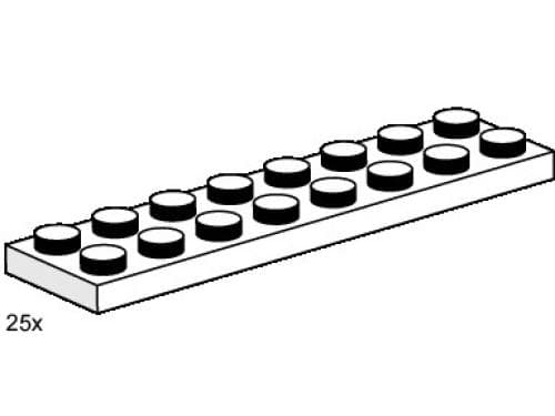 LEGO 3490 2x8 White Plates