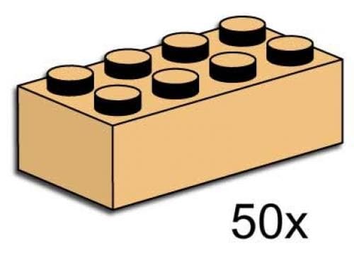 LEGO 3730 2x4 Tan Bricks