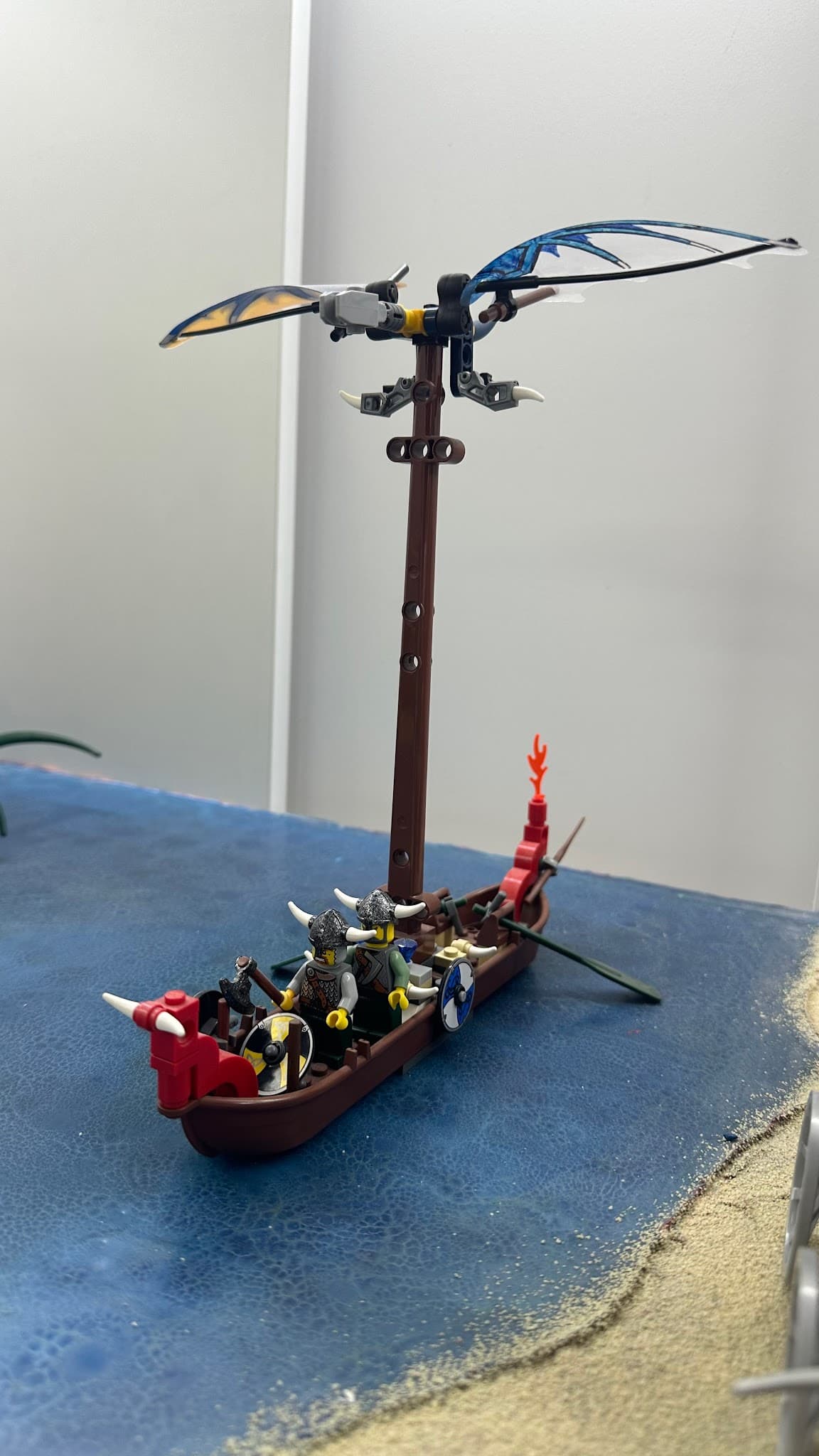 LEGO 7016 Viking Boat against the Wyvern Dragon