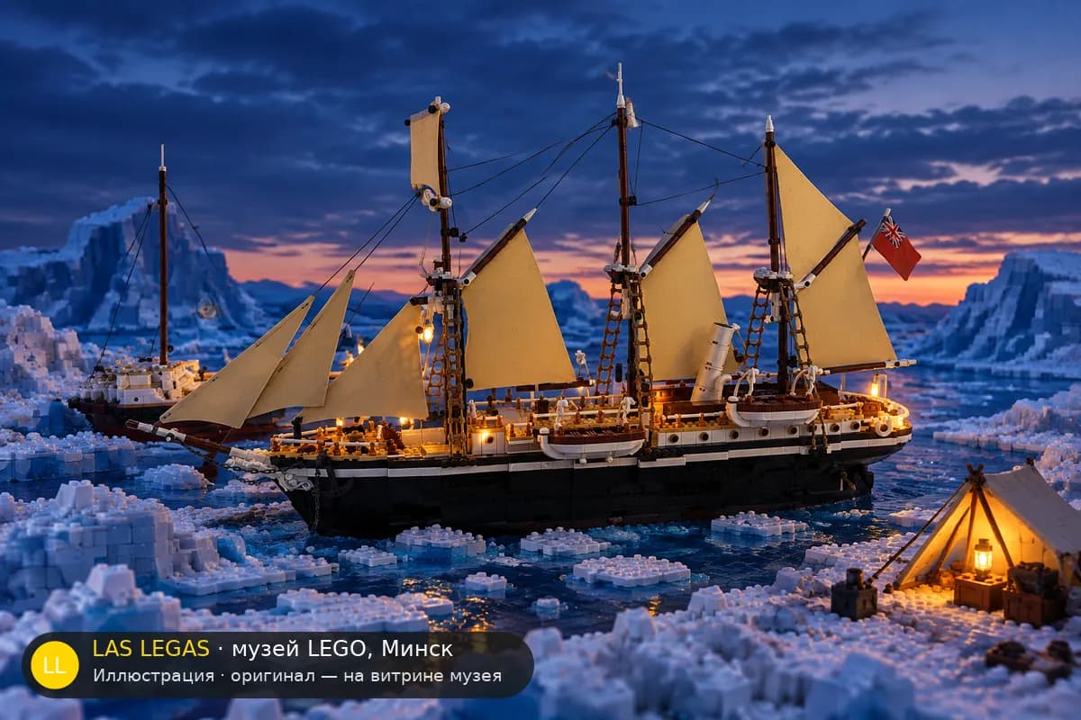 Иллюстрация: LEGO 10335 Эндьюранс в диораме своего сюжета