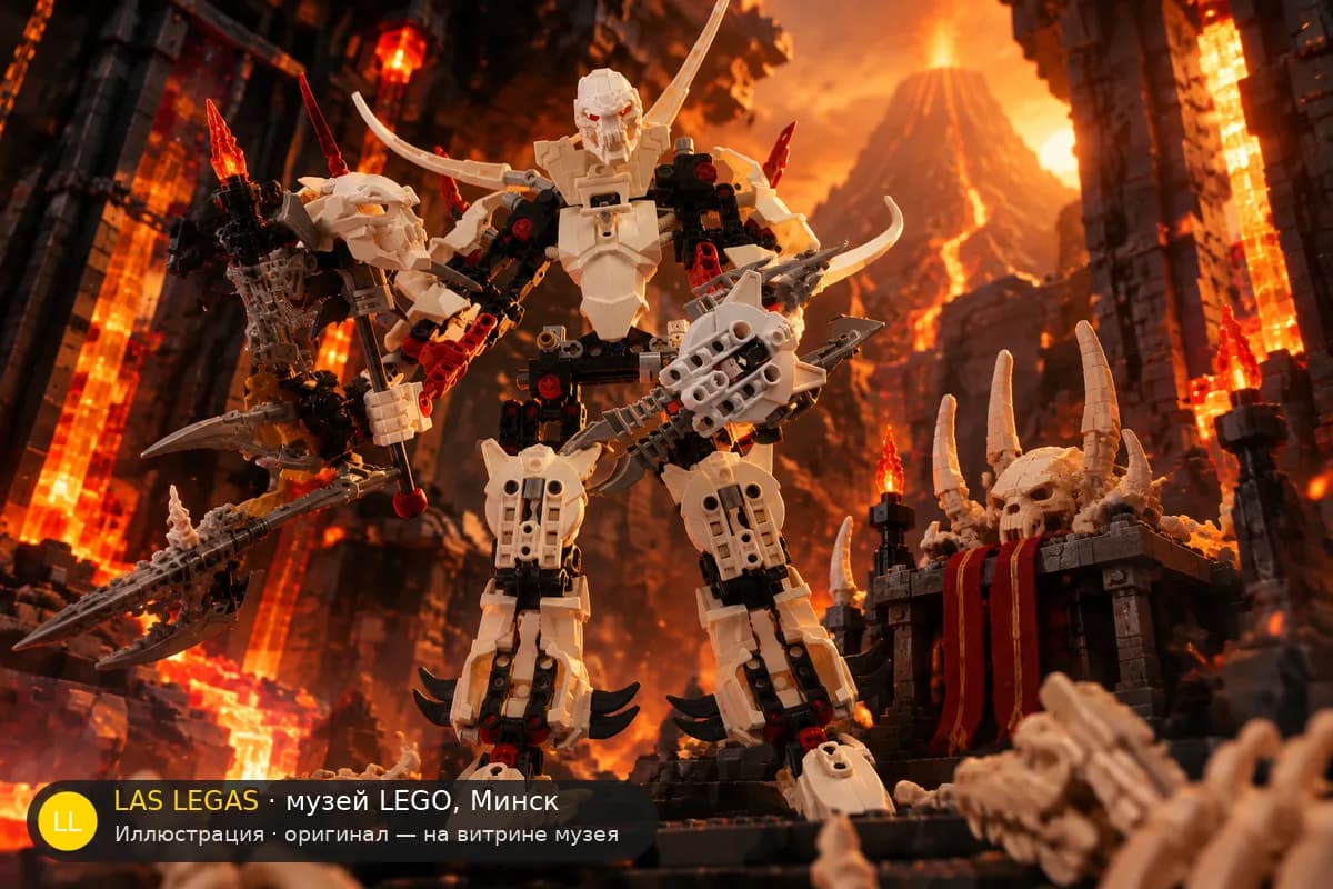 Иллюстрация: LEGO 2283 Злой доктор в диораме своего сюжета