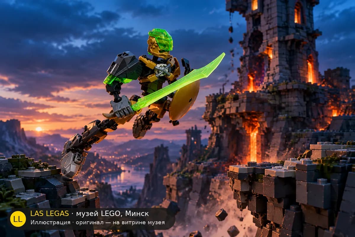 Иллюстрация: LEGO 44002 РОКА в диораме своего сюжета