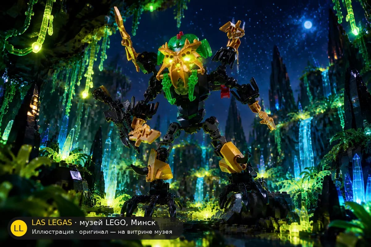 Иллюстрация: LEGO 44003 Скарокс в диораме своего сюжета