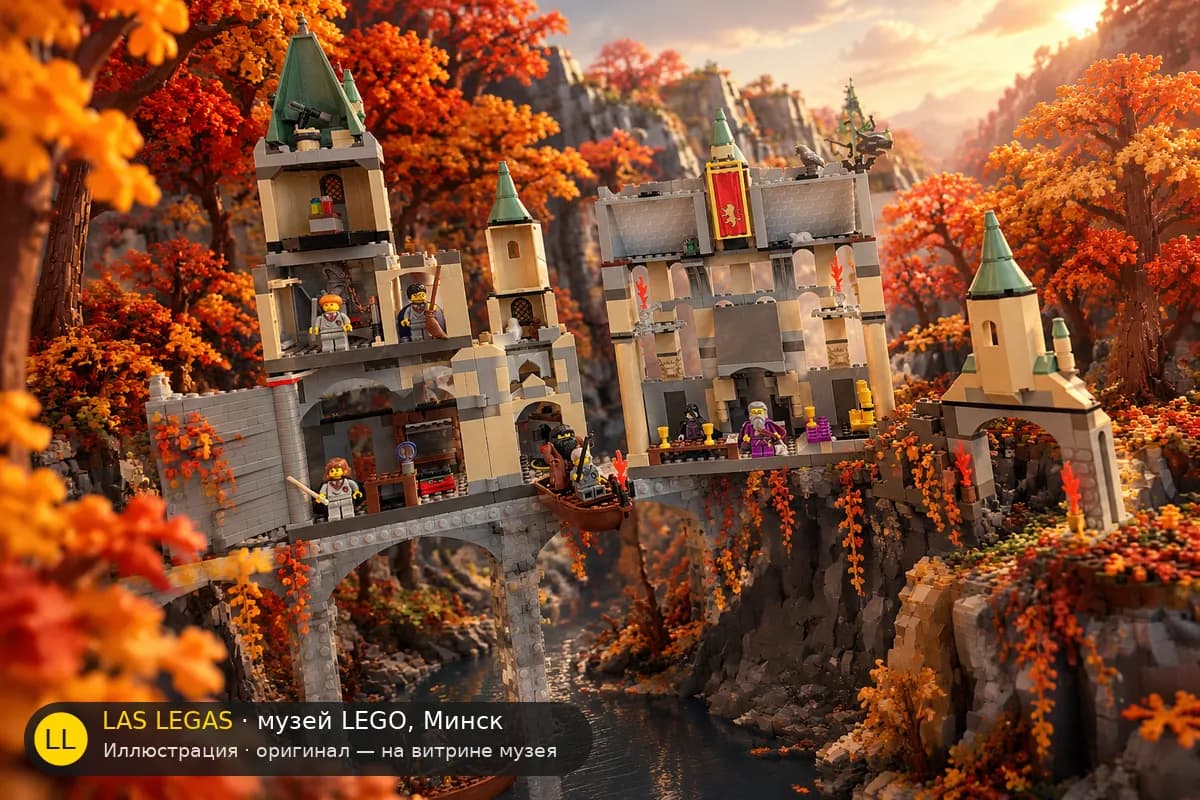 Иллюстрация: LEGO 4709 Хогвартс в диораме своего сюжета