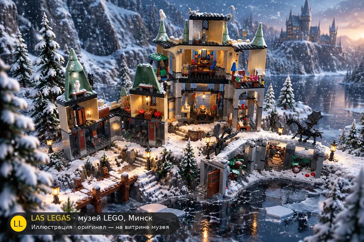 Иллюстрация: LEGO 5378 Хогвартс в диораме своего сюжета
