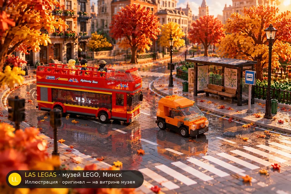 Иллюстрация: LEGO 60200 Столица в диораме своего сюжета