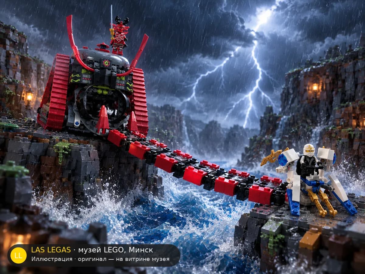 Иллюстрация: LEGO 70504 Гарматрон в диораме своего сюжета