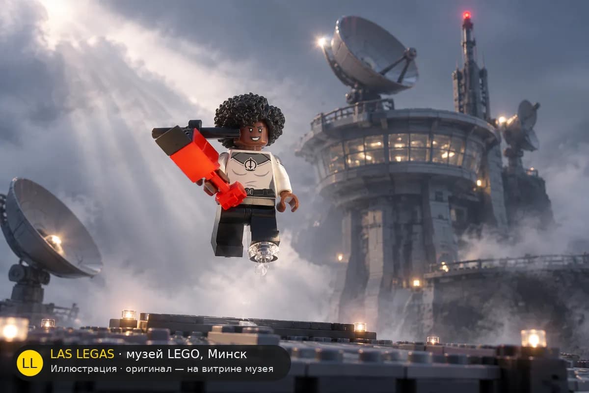 Иллюстрация: LEGO 71031 Моника Рамбо в диораме своего сюжета